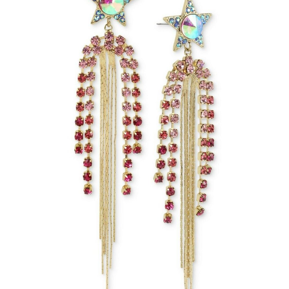 Betsey Johnson, Gold-Tone Crystal Shooting Star